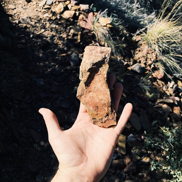 This rock looks like California.