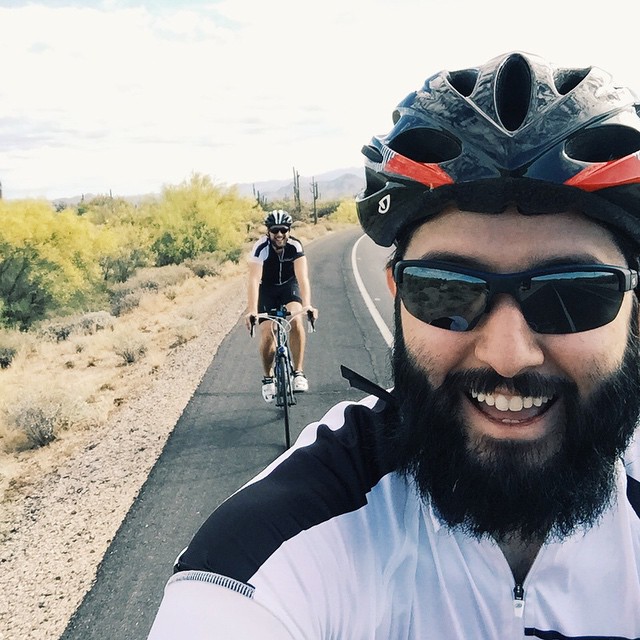 Riding with my homie.