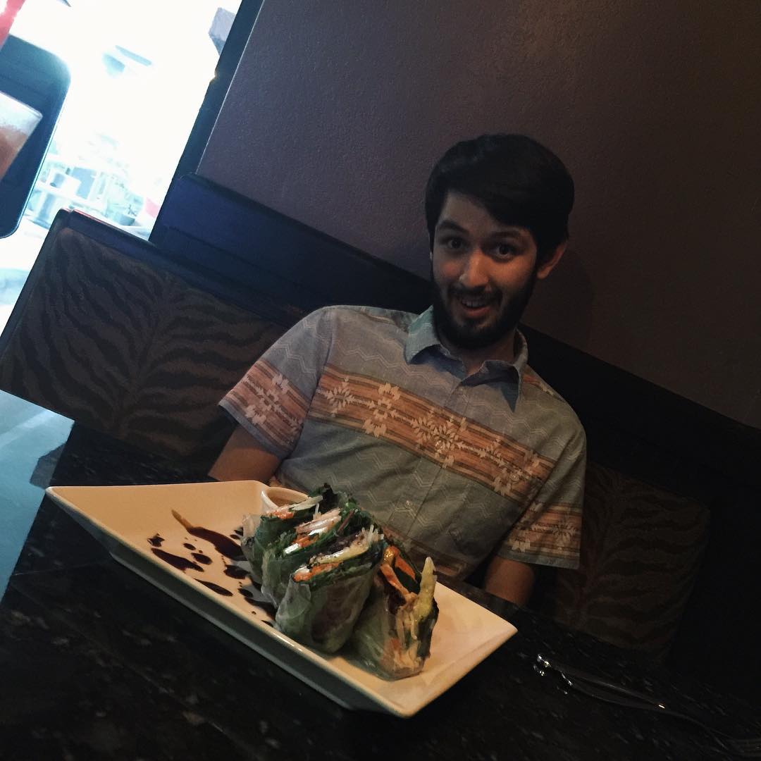 Birthday dinner with my brother.