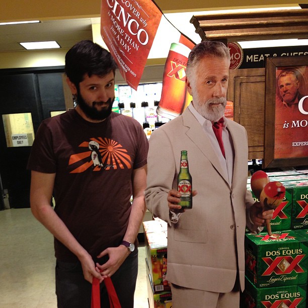 Ran into someone at Safeway.