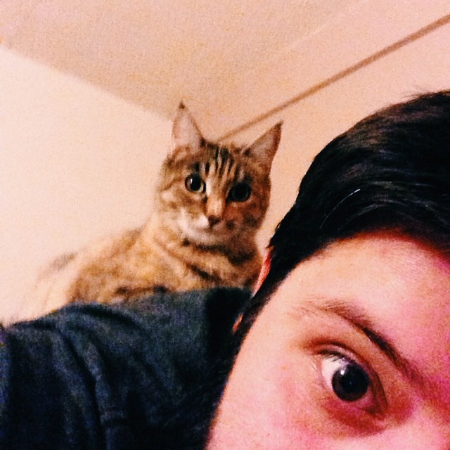 Hanging out.