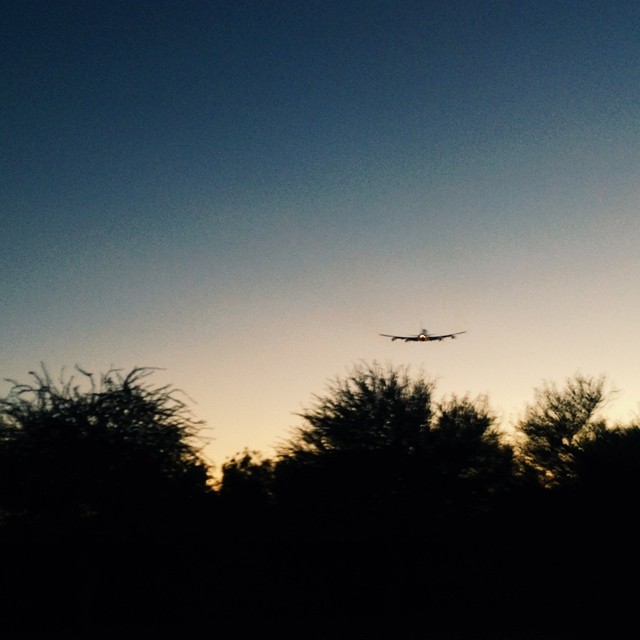 Into the sunset.