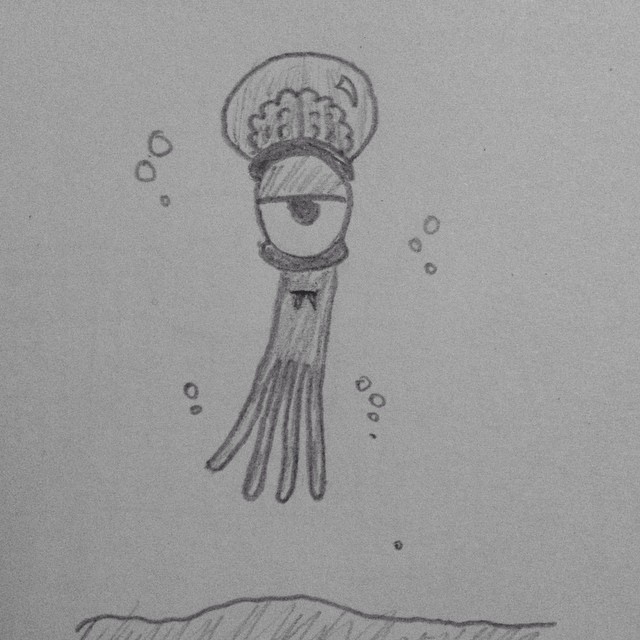 A little sketch before bed.