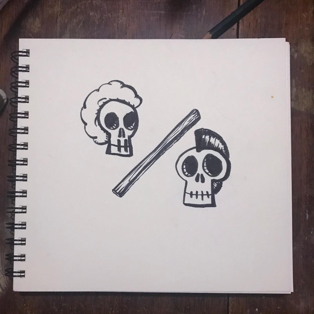 Day 2 – Divided . Feeling a tiny bit better with the brush pen. Trying to slo…