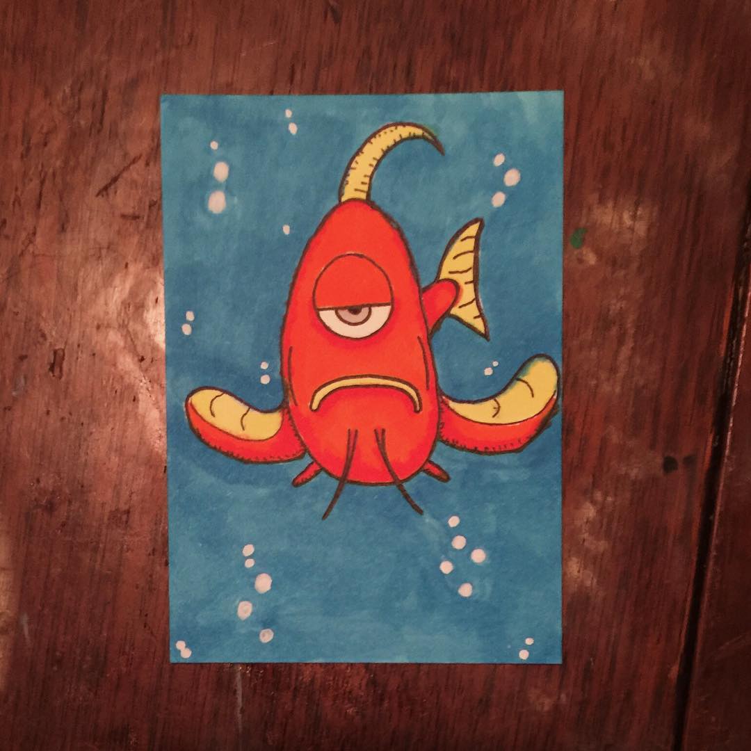 19: I wonder where that fish has gone.