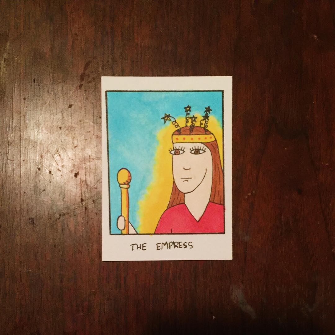 58. The Empress. Check out @jpchakra who is doing tarots with me.