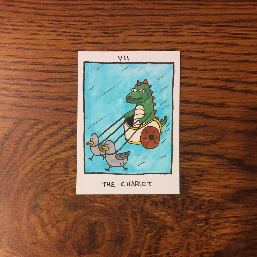 62. The Chariot. Check out the tarot that @jpchakra is putting out.