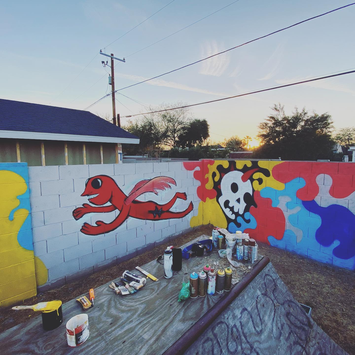 This corner needed some color.