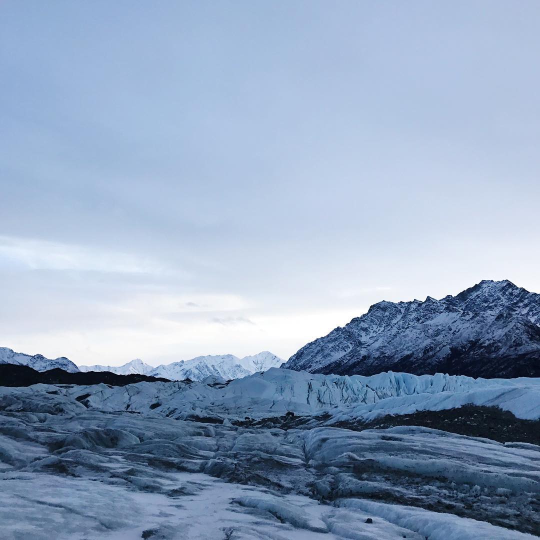 Today I walked on a glacier.
