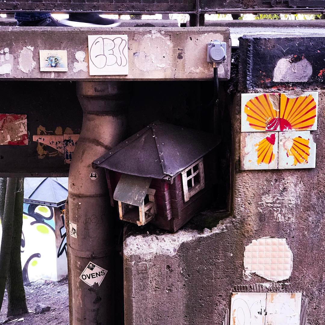 Living under a bridge.