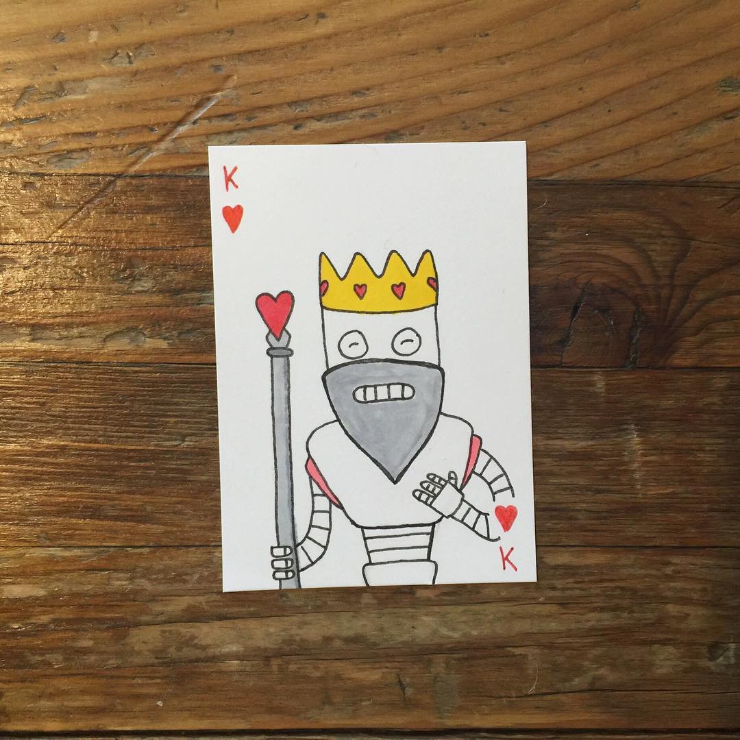 83. This King of Hearts is not suicidal.