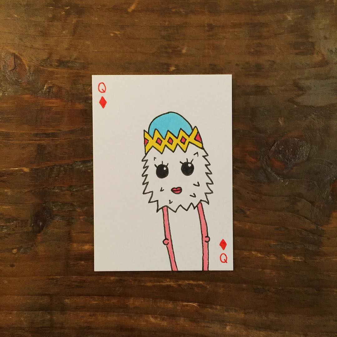 90. Queen of Diamonds.