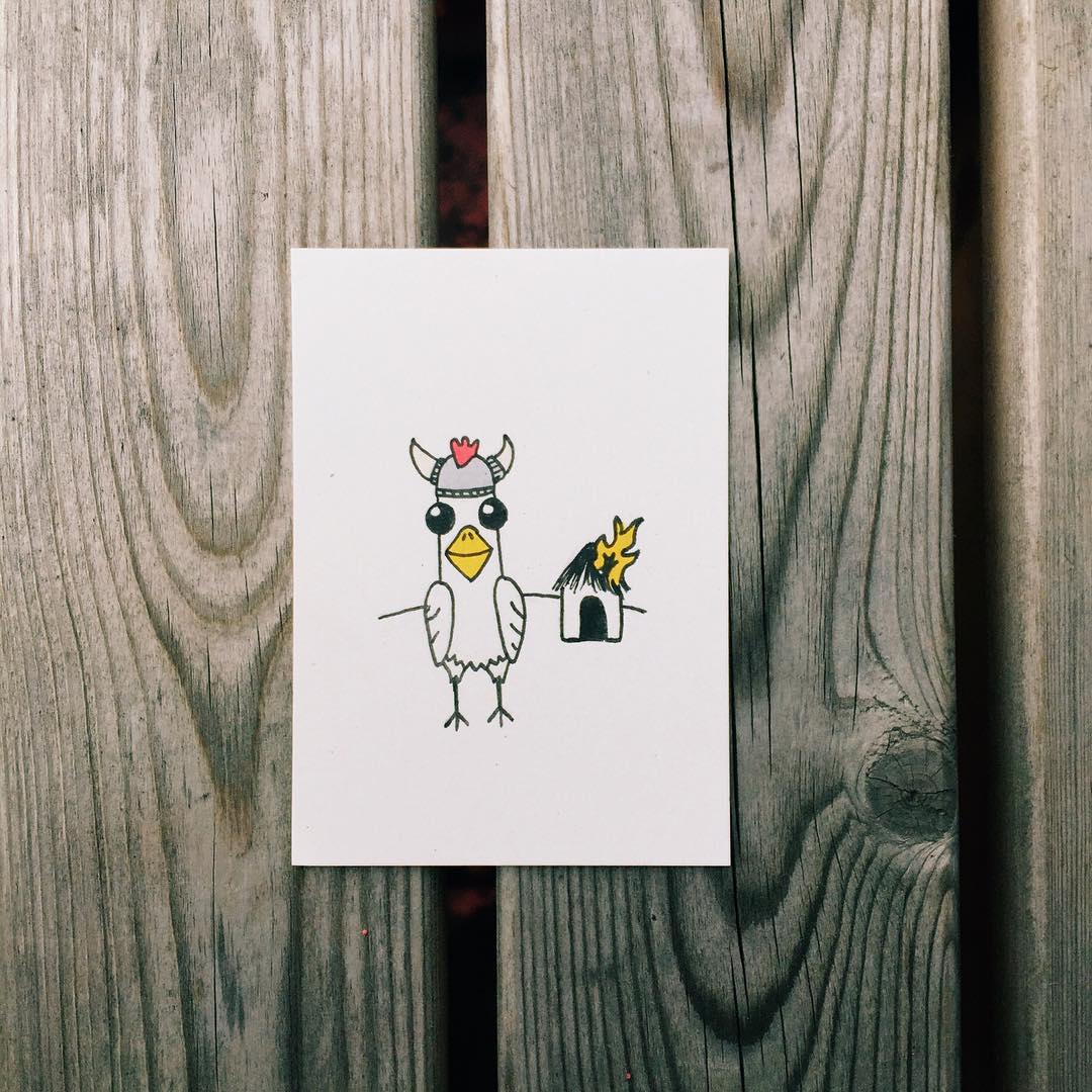 95. Viking Chicken doesn’t have time for your village or bullshit. 🐔