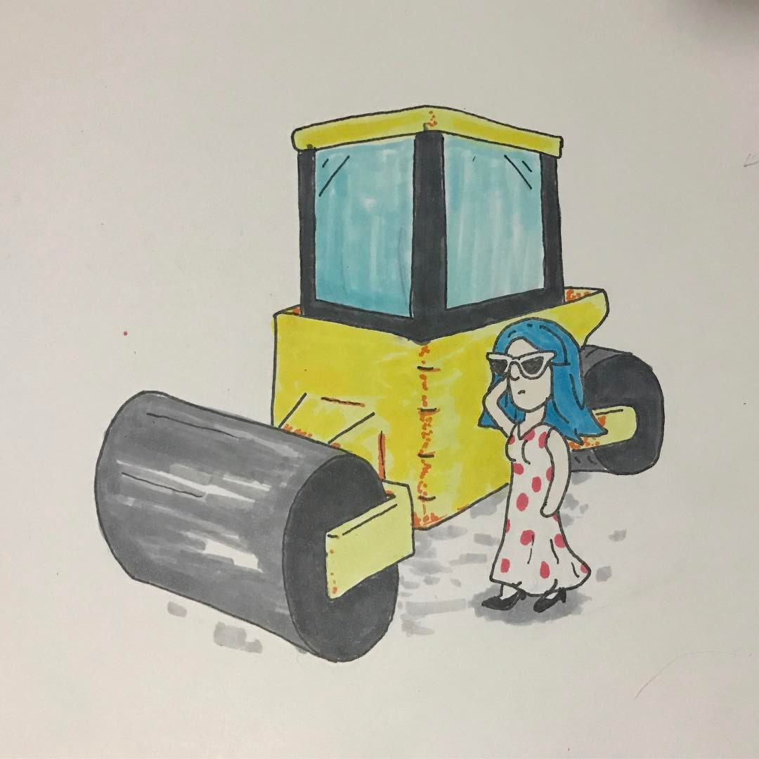 Feeling weird about this. Aerobitch – steamroller blues.