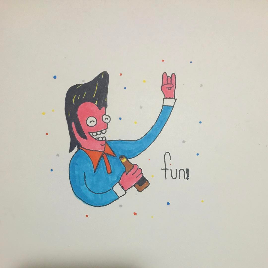 Be like Randal and have fun. Lagwagon – Randal Gets Drunk.