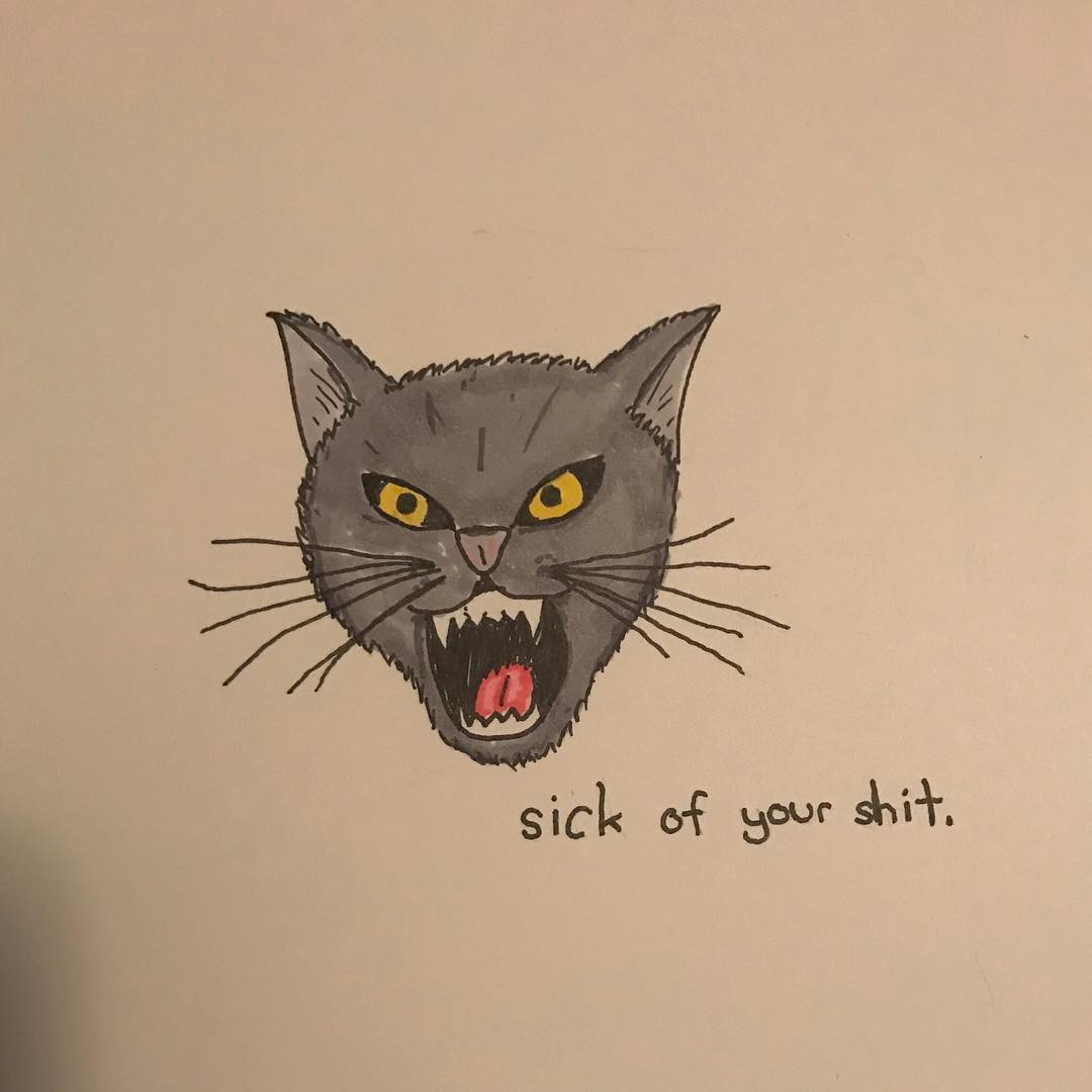 This cat represents the song and how I feel when Bad Religion comes on. Bad R…