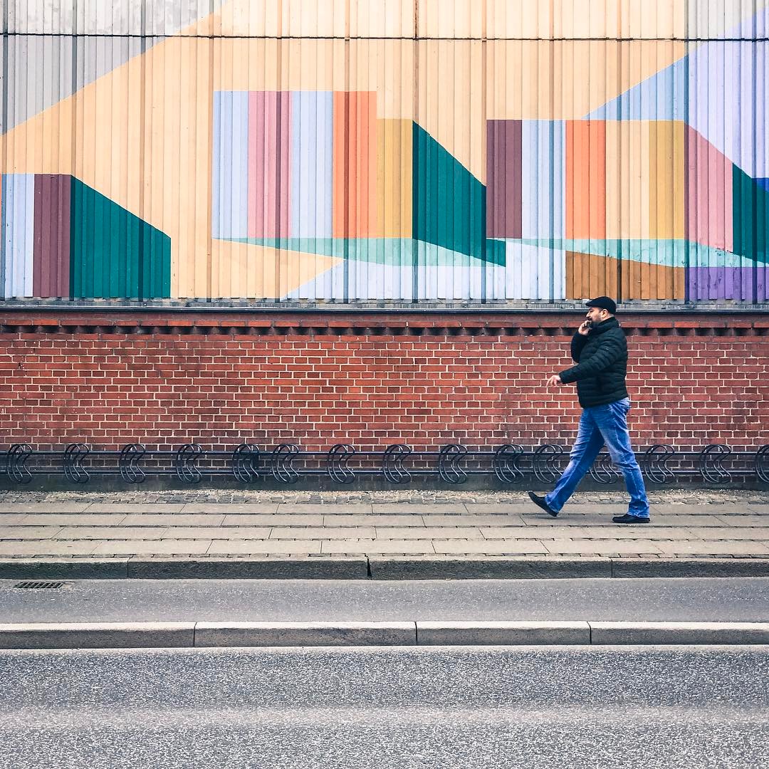 Strolling.