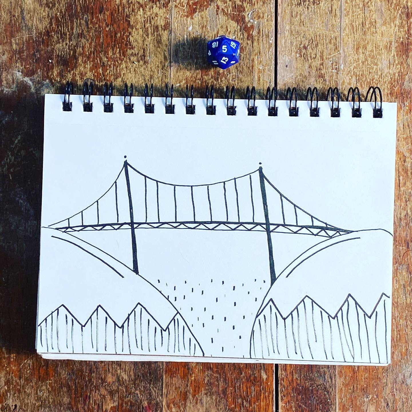 Rolled a 5. I thought about bridges.