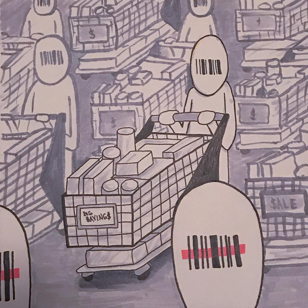 Someone’s got an opinion. Subhumans – Supermarket Forces.