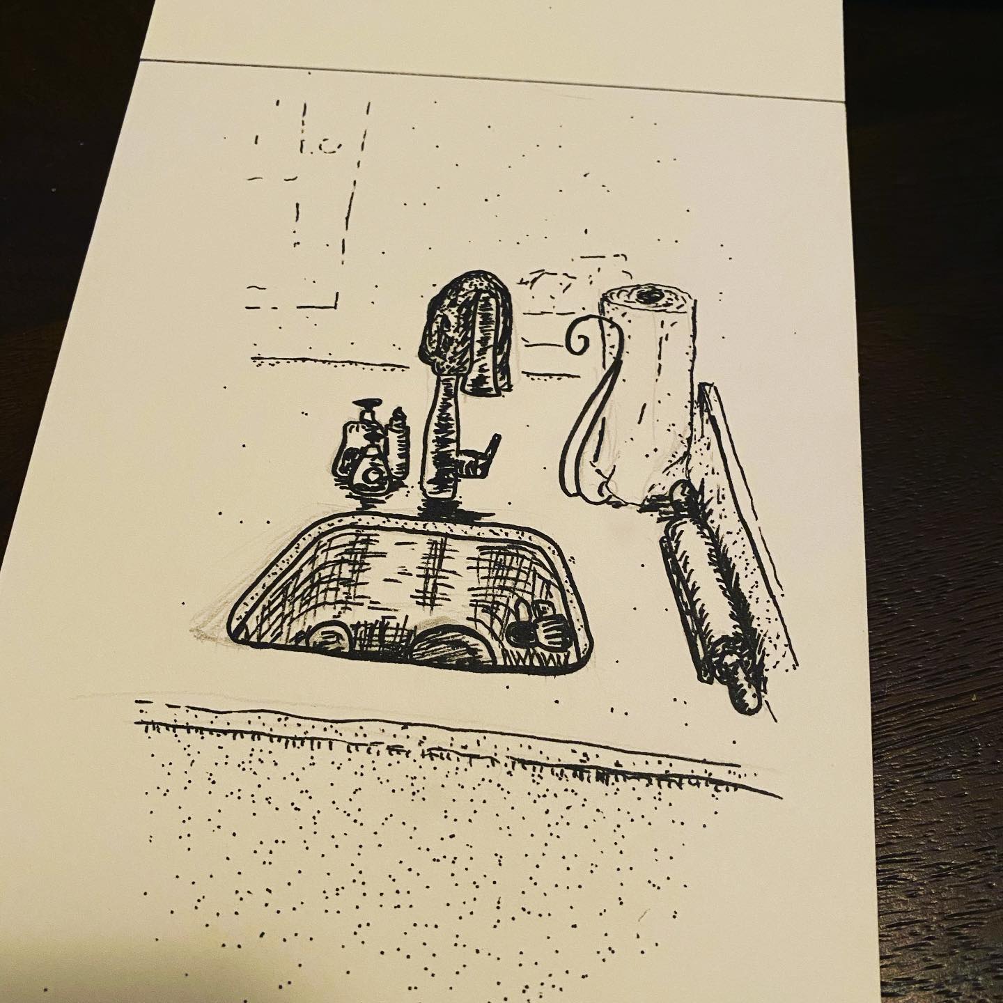 An island sink? My my my.