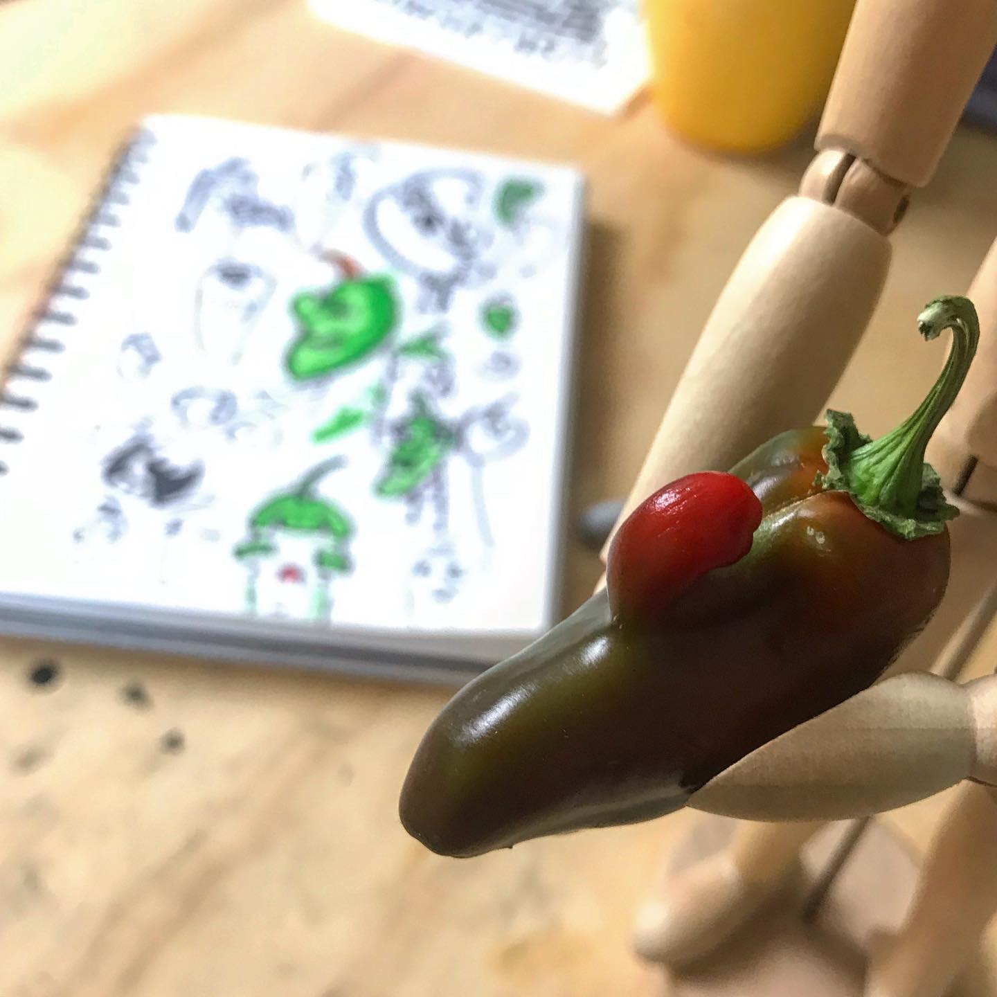Spent some time drawing a fun jalapeño from my garden on yesterday’s Draw Wit…